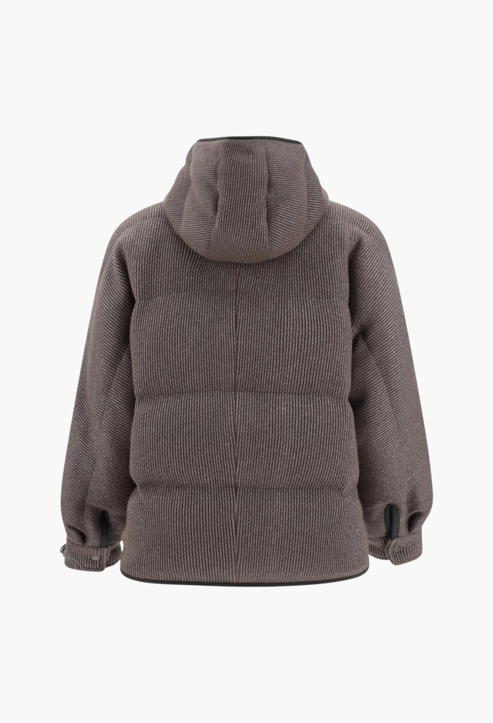 Lurex Down Jacket - GLAM MODA