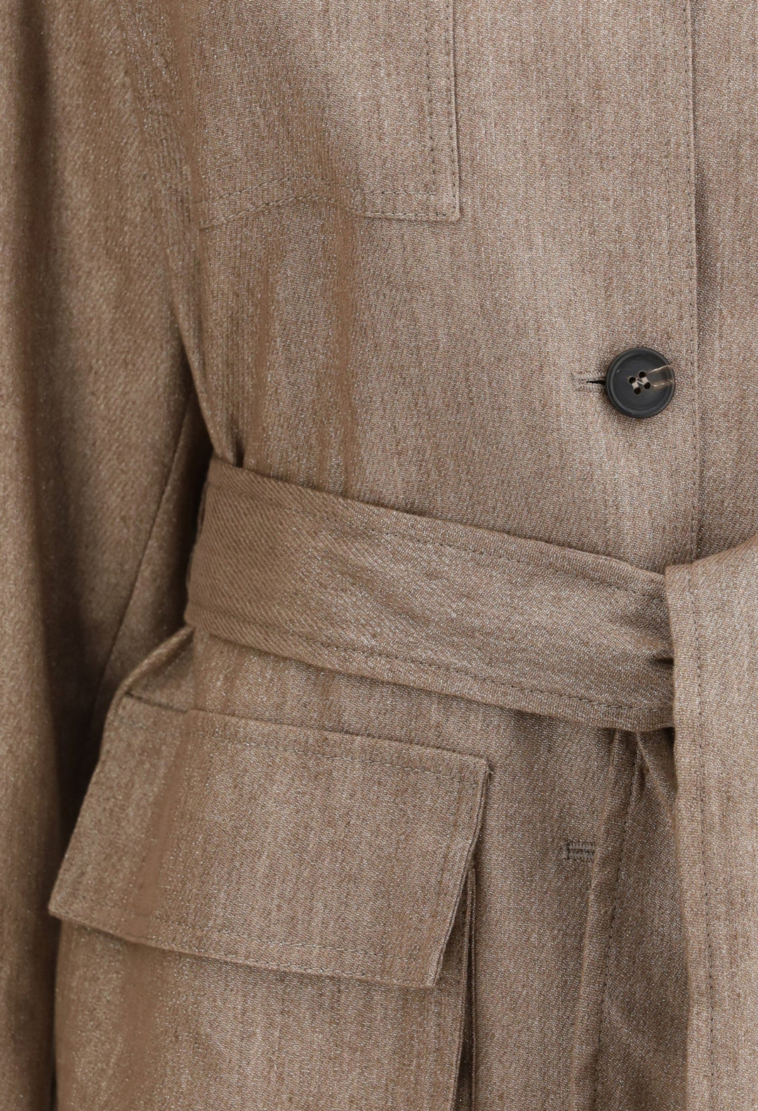 Safari Jacket In Sparkling Twill - GLAM MODA