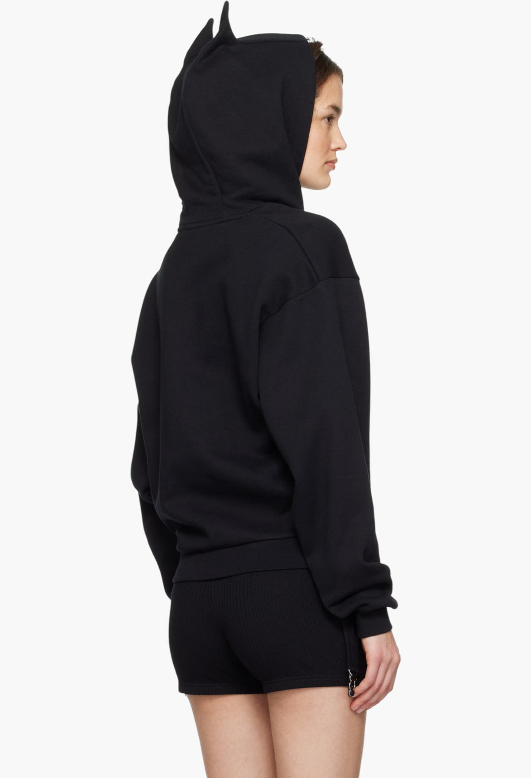 Black Horn Hoodie - GLAM MODA