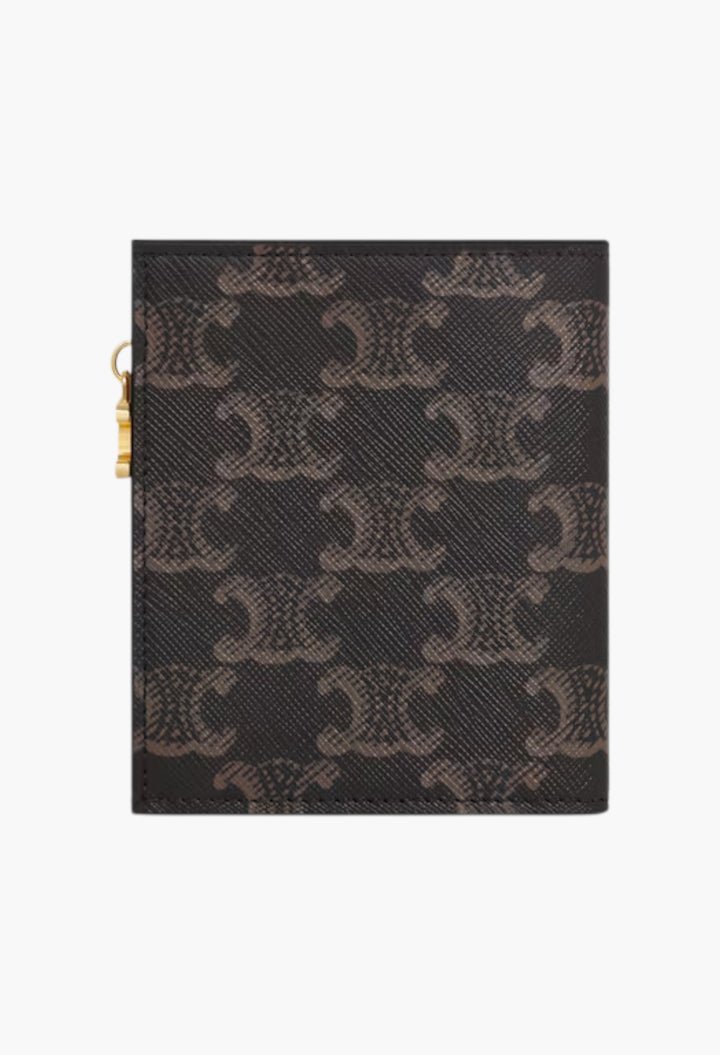 Compact Wallet Triomphe Charms In Triomphe Canvas - GLAM MODA