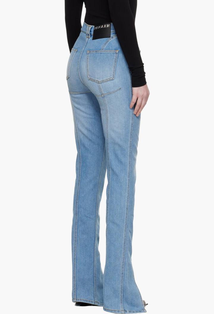 Blue Stretch Denim Jeans - GLAM MODA