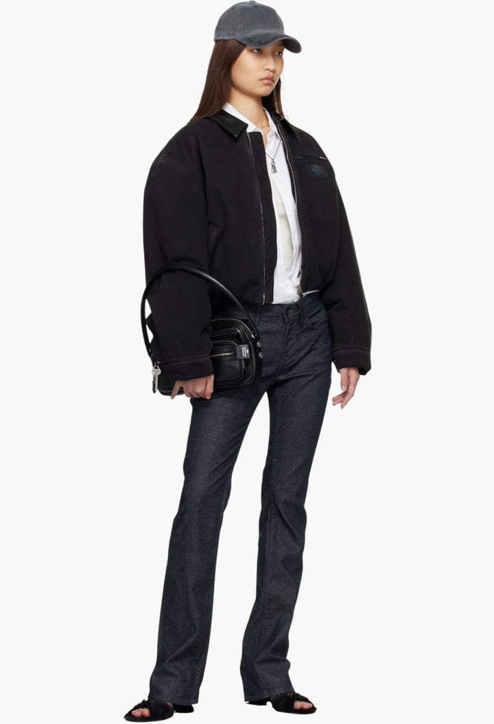 Brown Blouson Bomber Jacket - GLAM MODA