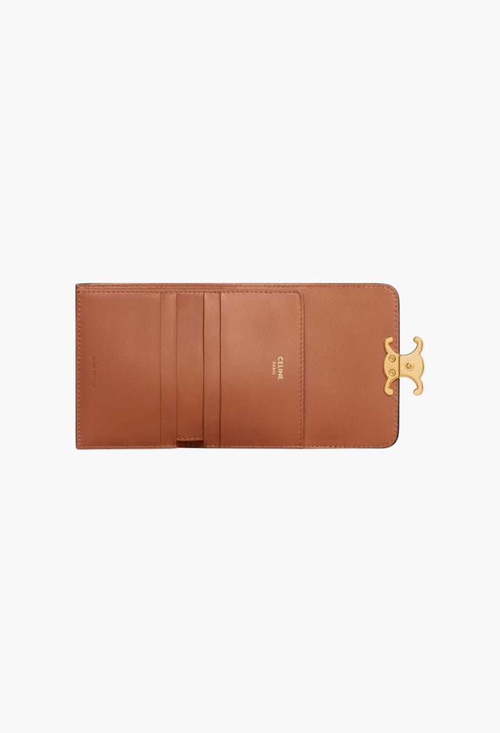Compact Wallet With Coin Triomphe In Triomphe Canvas - GLAM MODA