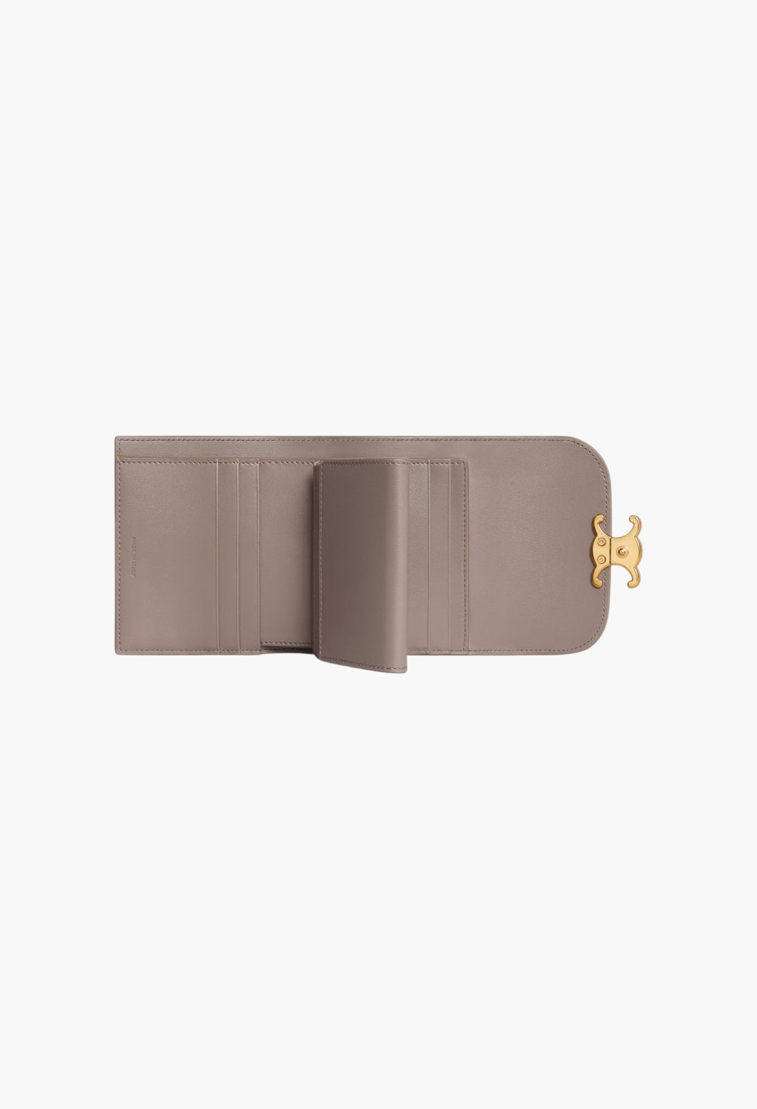 Small Flap Wallet Triomphe In Shiny Calfskin - GLAM MODA