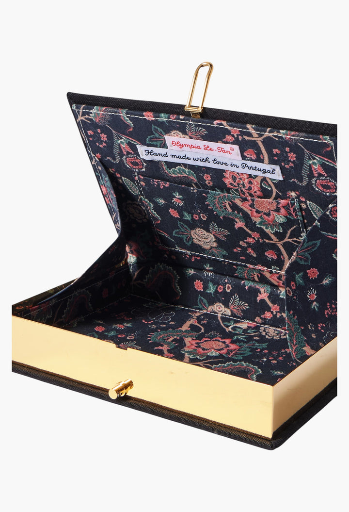 Carnival Of Venice Embroidered Appliquéd Canvas Clutch - GLAM MODA