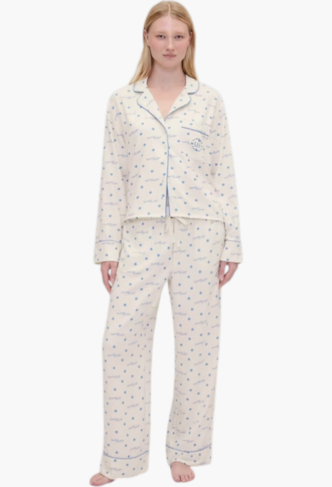 Relaxed Flannel Dotted PJ Shirt - GLAM MODA