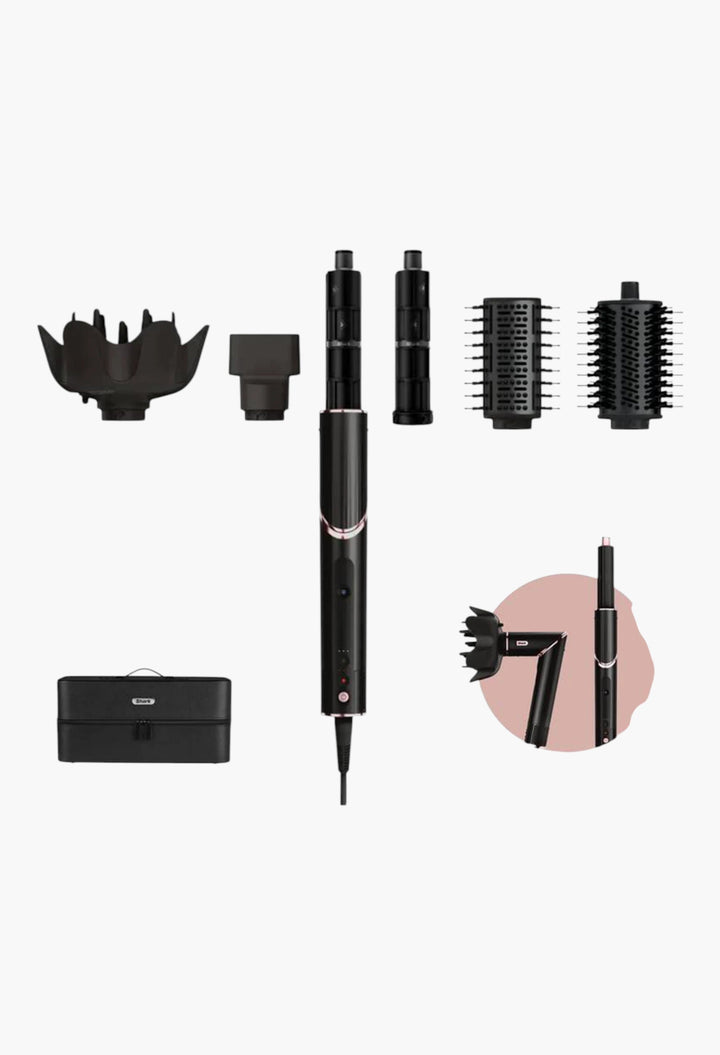 Shark FlexStyle 5-In-1 Air Styler & Hair Dryer, Storage Case, Black HD440ME - GLAM MODA