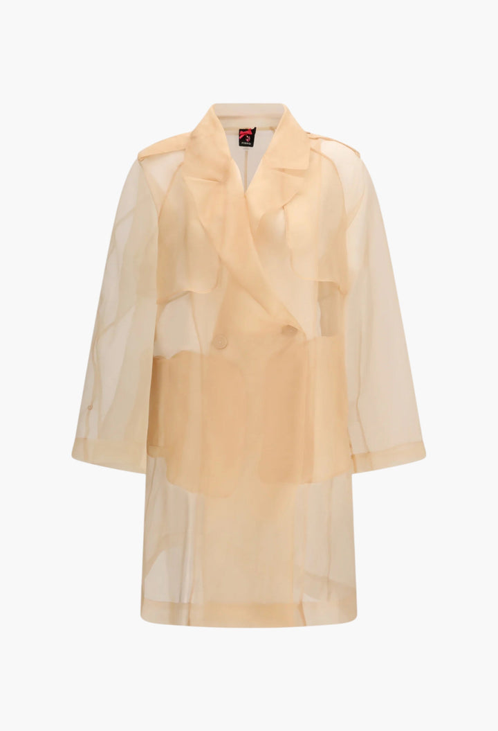 Silk Trench Coat - GLAM MODA