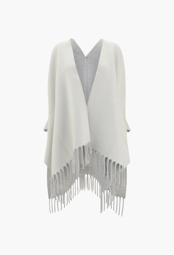 Cashmere And Wool Poncho - GLAM MODA