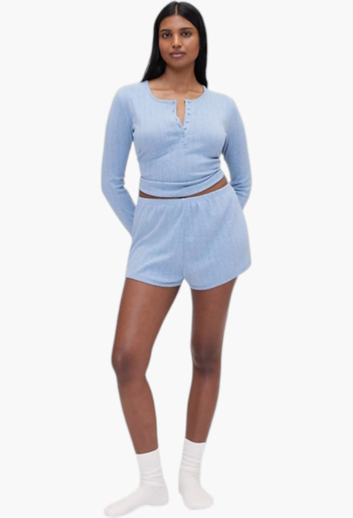 Pointelle PJ Shorts - GLAM MODA