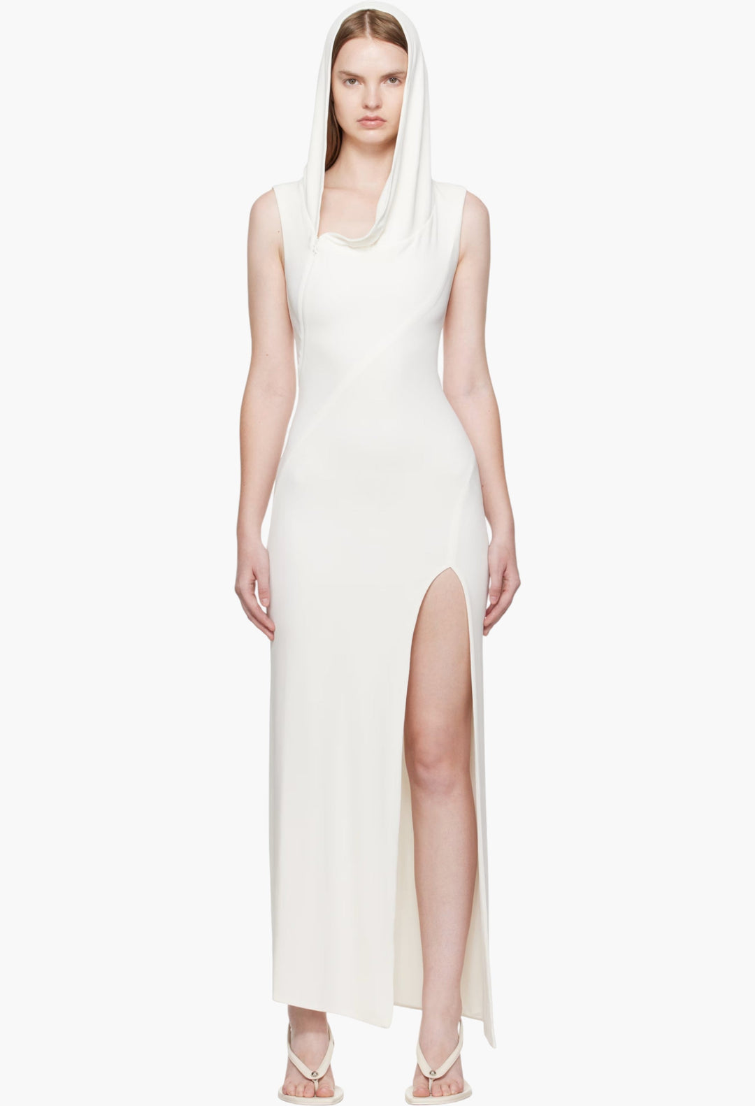 hooded sleeveless maxi dress Deep Down Sleeveless Hooded Maxi Dress - Black