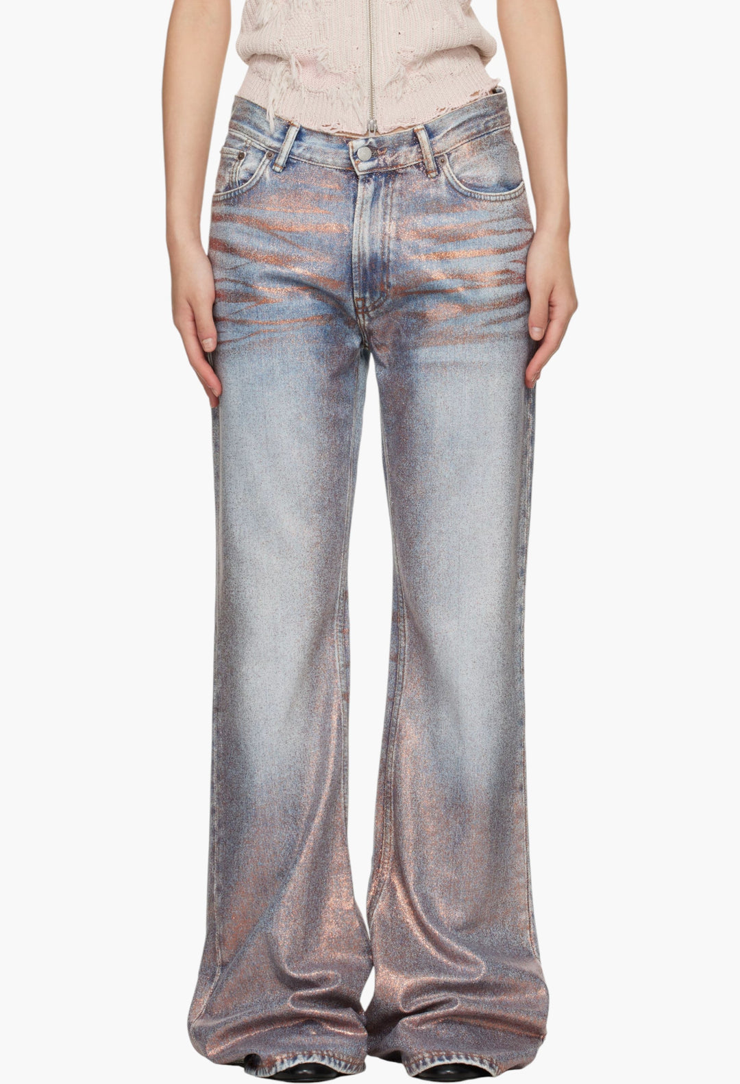 Blue Fitted 2025F Jeans - GLAM MODA