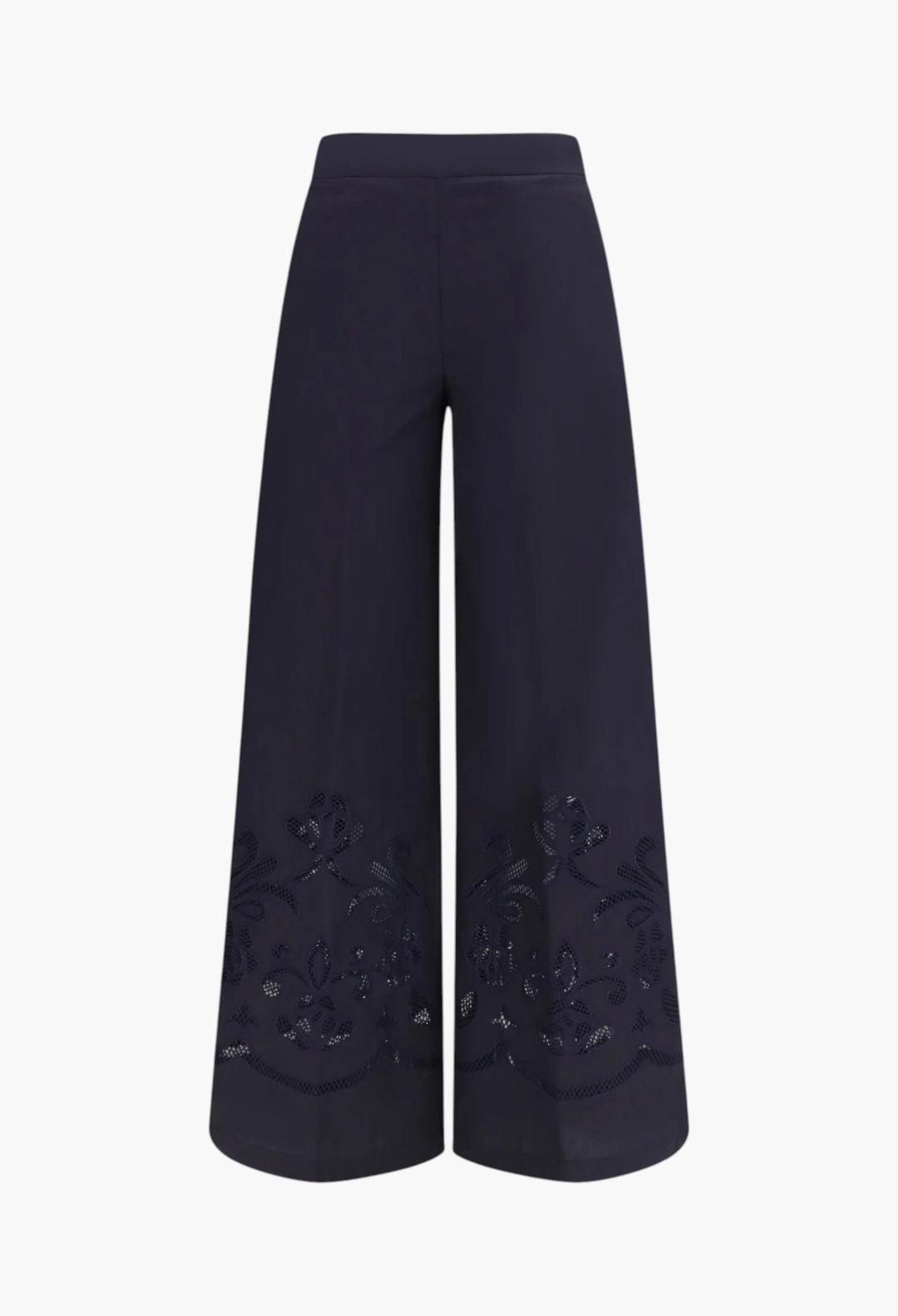 Embroidered Cotton Pants - GLAM MODA