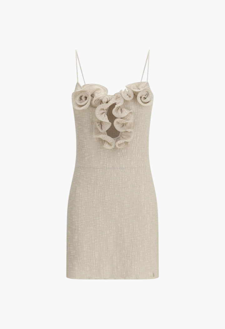 Sleeveless Crêpe Beach Mini Dress - GLAM MODA
