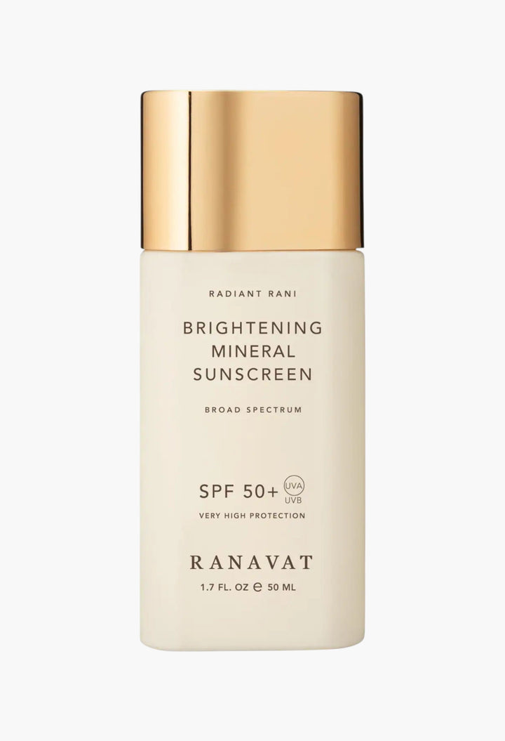 Daily Brightening Mineral Face Sunscreen, SPF 50+ With Saffron For Dark Spots And Squalane For Moisture - GLAM MODA
