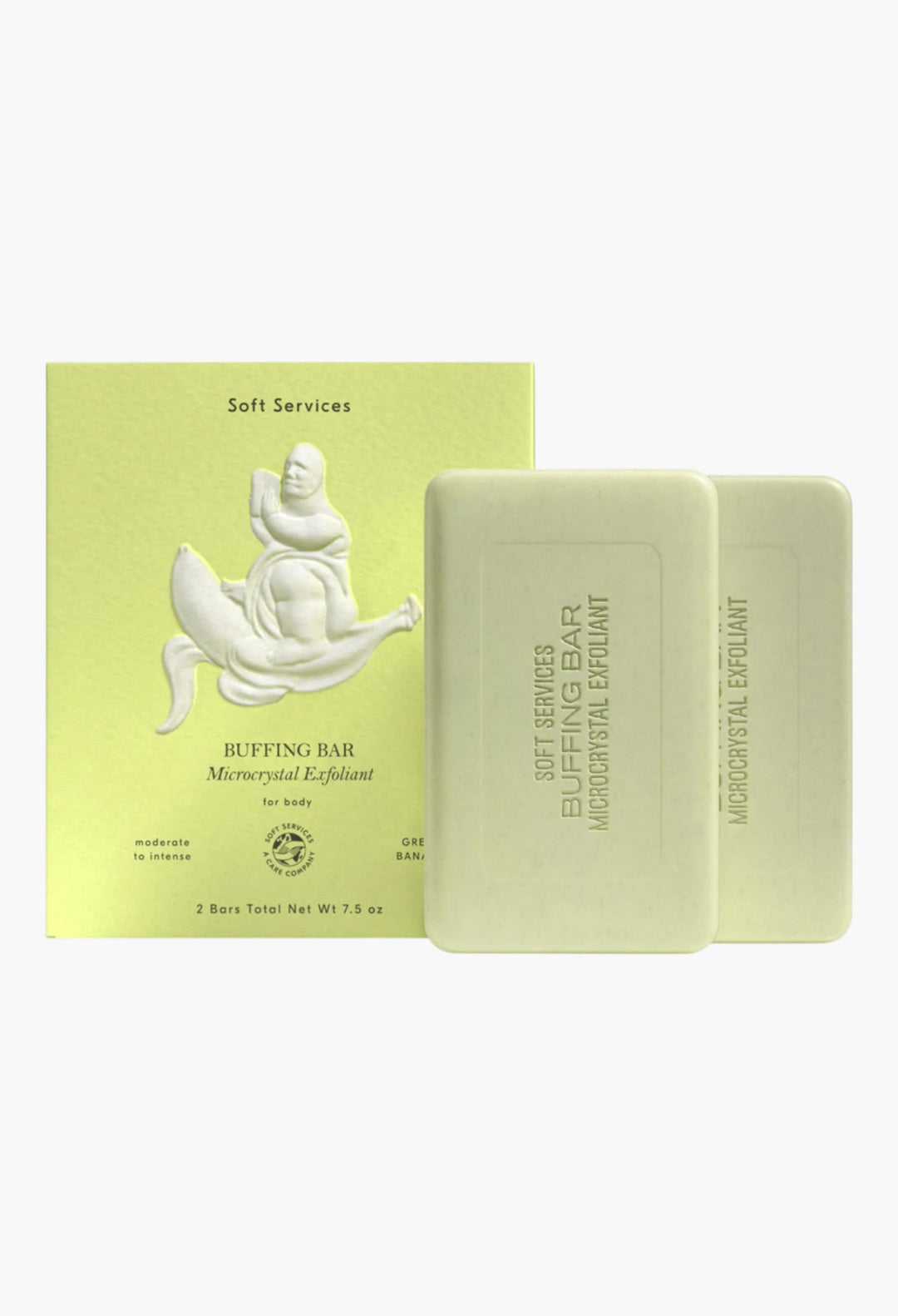 Green Banana Buffing Bar Exfoliating Body Bar for KP and Ingrown Hair (2 pack) - GLAM MODA
