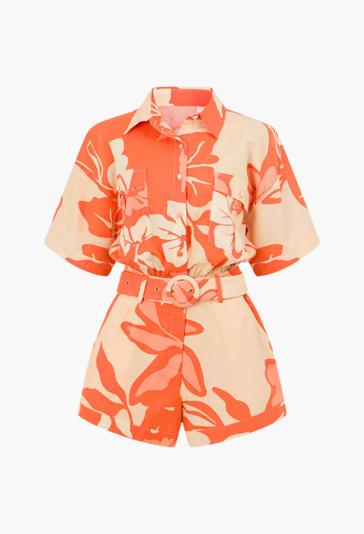 Nikita Playsuit - Sunset Botanica - GLAM MODA