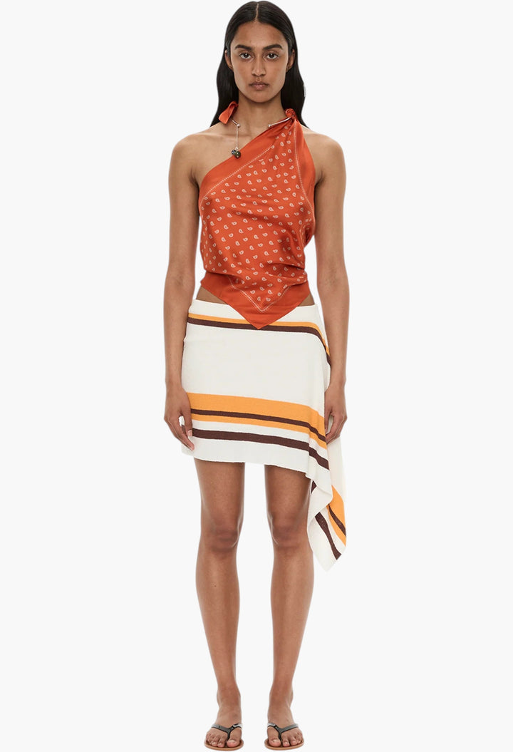 Bandana Scarf Tie Top