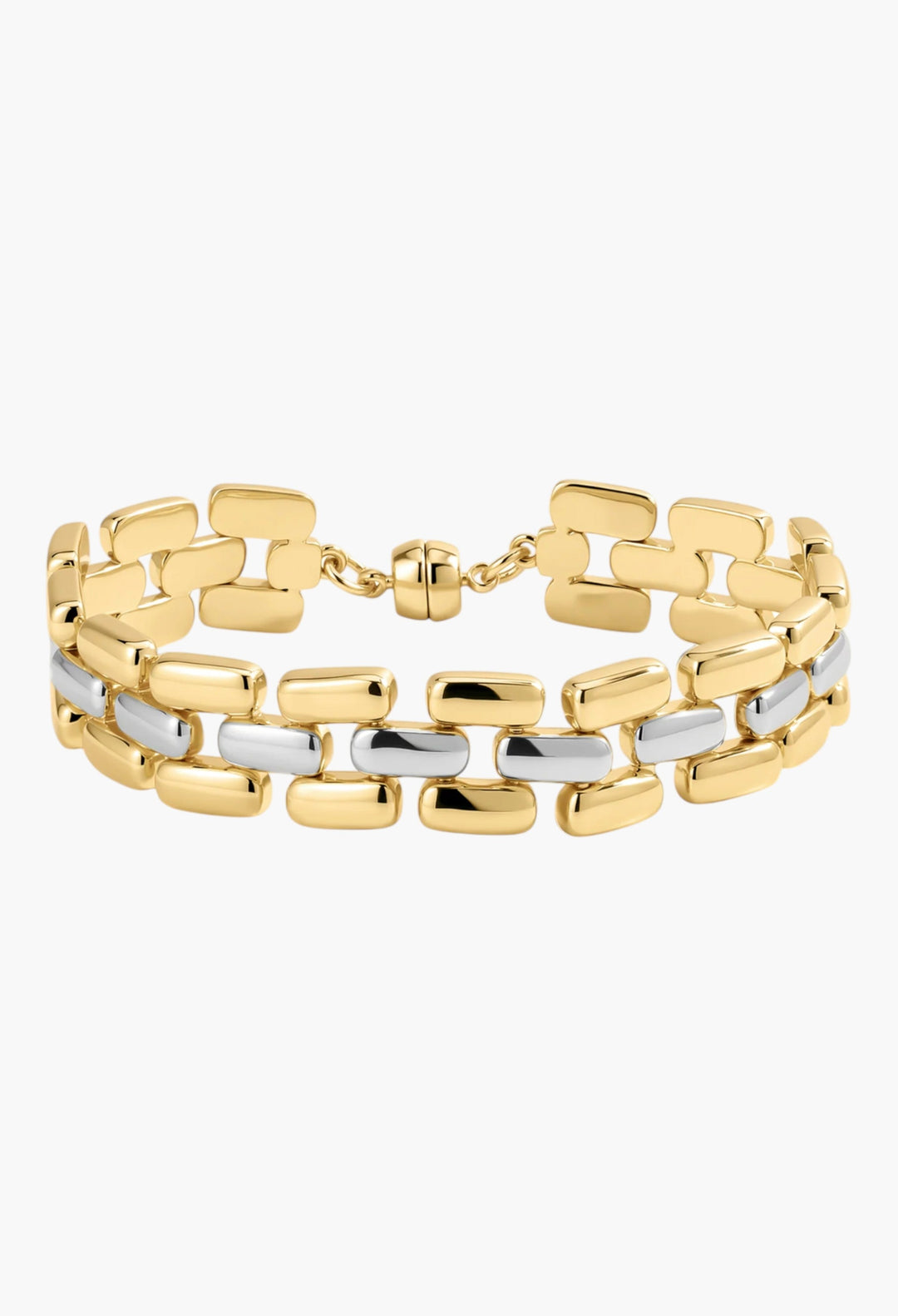 The Noir Link Bracelet - Silver - GLAM MODA