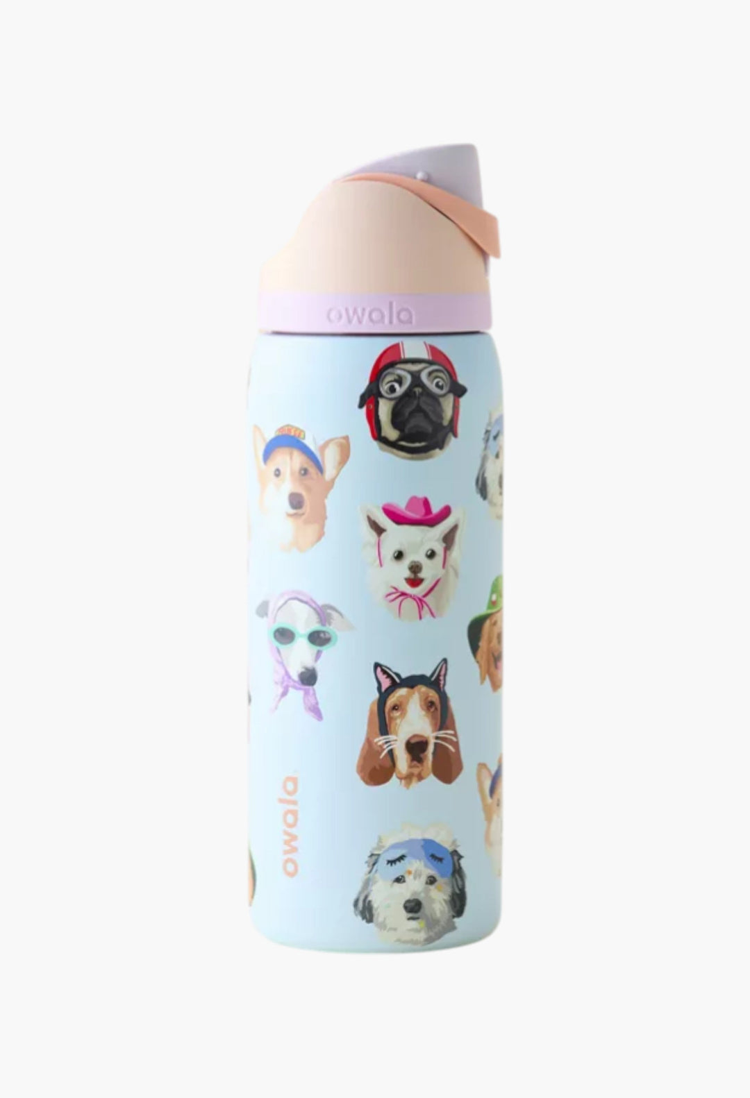 Owala UO Exclusive Dog Collage FreeSip 32 oz Water Bottle - GLAM MODA