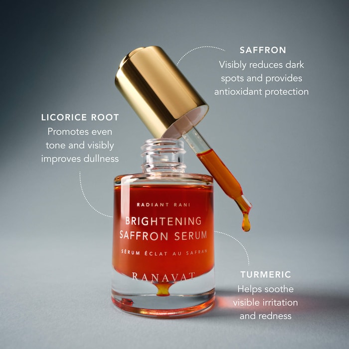 Brightening Dark Spot And Anti-Aging Facial Serum With Saffron And Turmeric - GLAM MODA