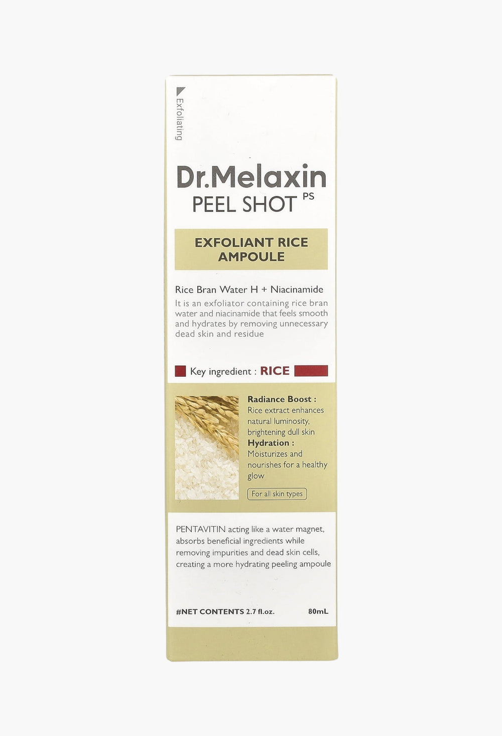 Peel Shot Exfoliant Rice Ampoule 2.7oz - GLAM MODA