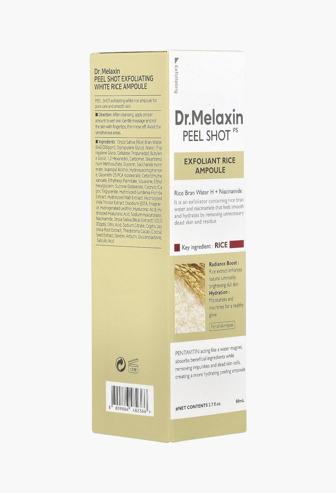 Peel Shot Exfoliant Rice Ampoule 2.7oz - GLAM MODA