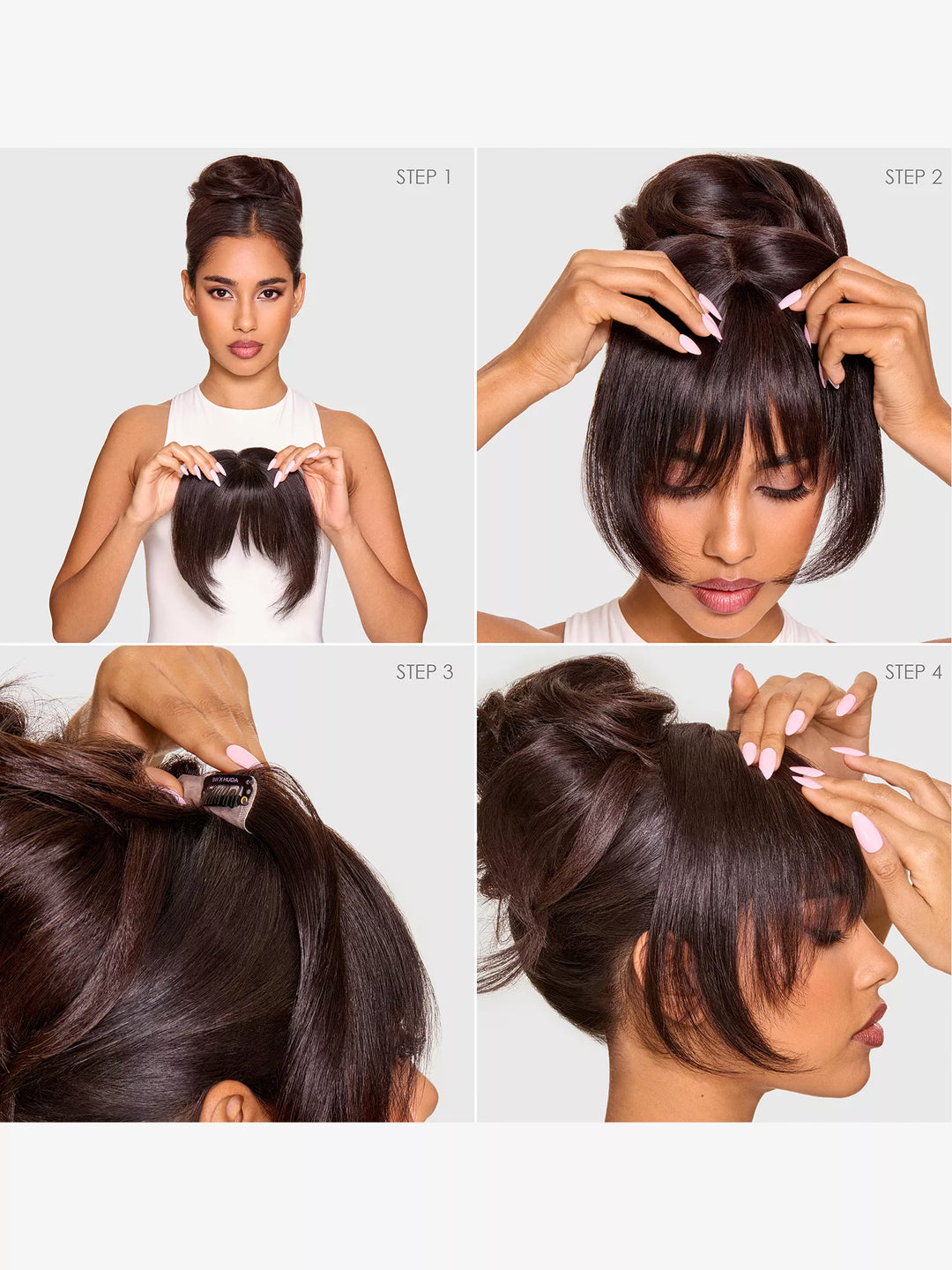 Beauty Works x Huda Barely There® Bangs Clip-In Mini Fringe - GLAM MODA