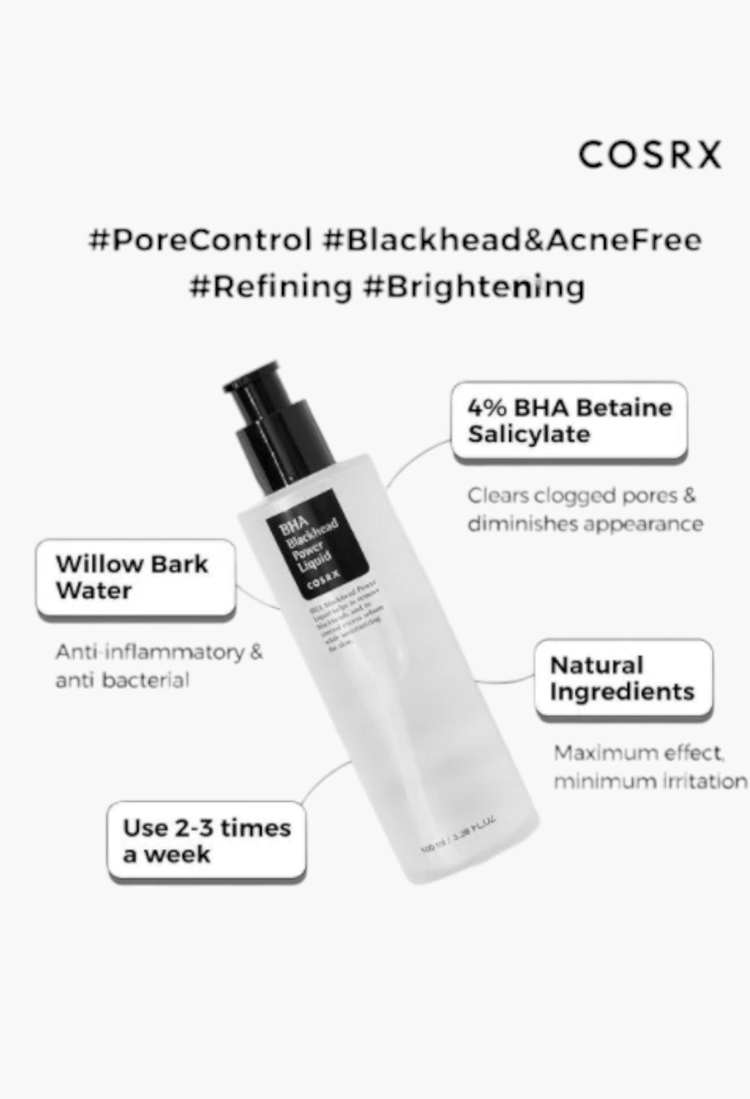 BHA Blackhead Power Liquid - GLAM MODA
