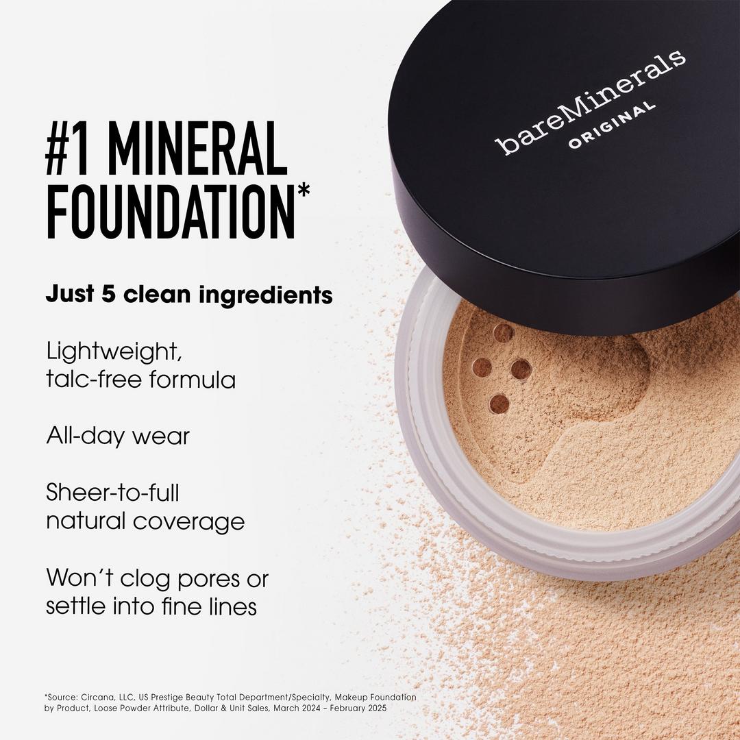 Original Loose Talc-Free Mineral Powder Foundation Spf 15 - GLAM MODA