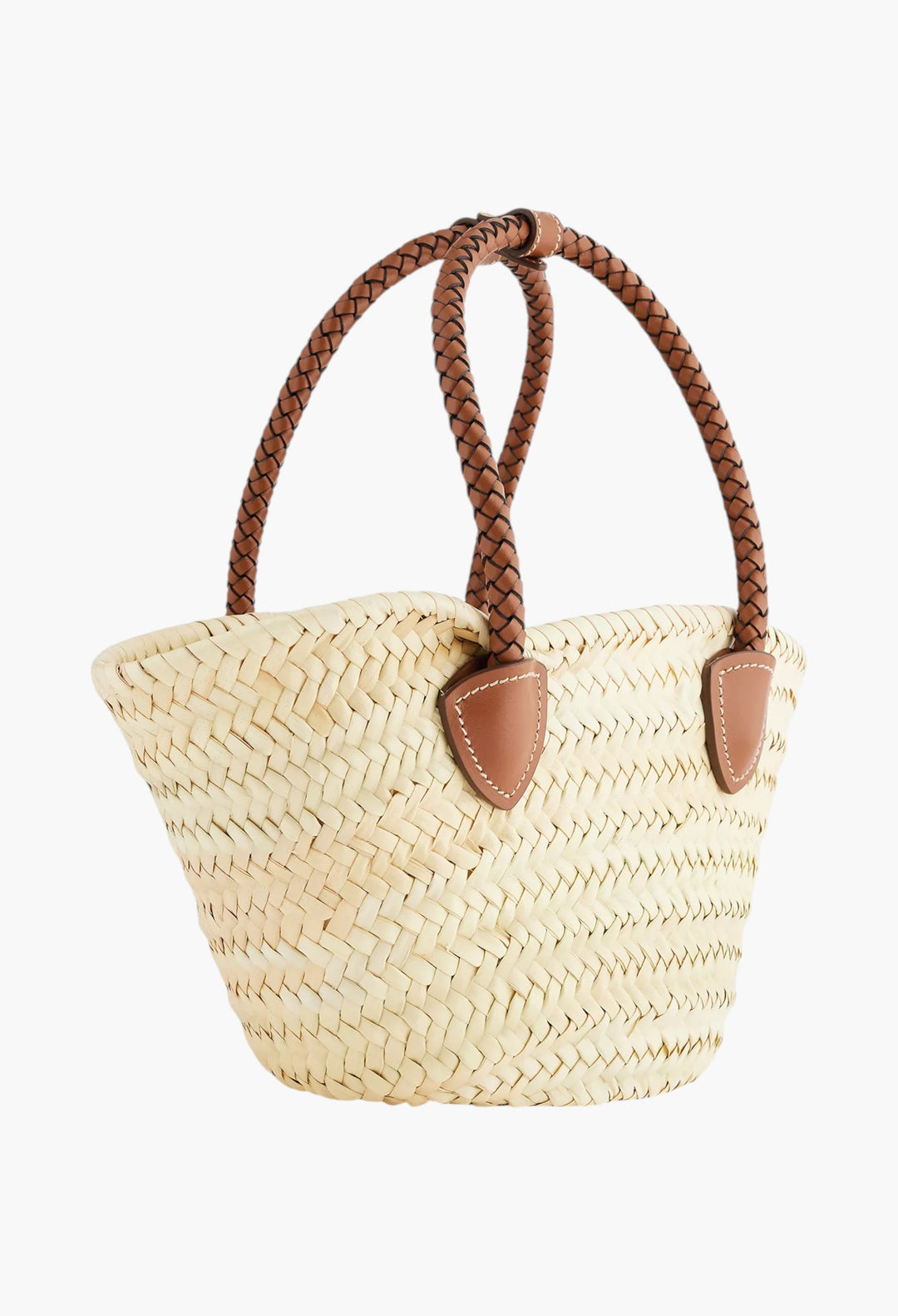Logo-Embroidered Raffia Basket Bag - GLAM MODA