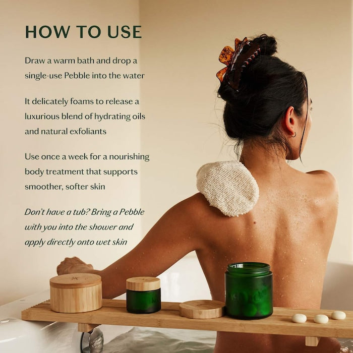 The Pebble - Deep Moisturizing Solid Bath & Shower Oil with Nourishing Cocoa Butter - GLAM MODA