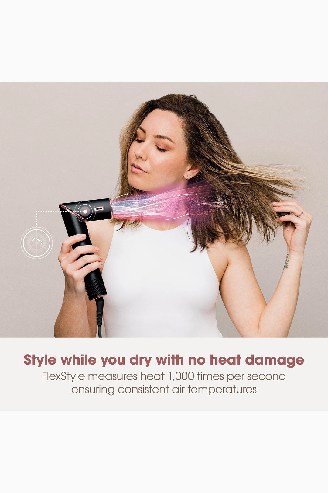 Shark FlexStyle 5-In-1 Air Styler & Hair Dryer, Storage Case, Black HD440ME - GLAM MODA