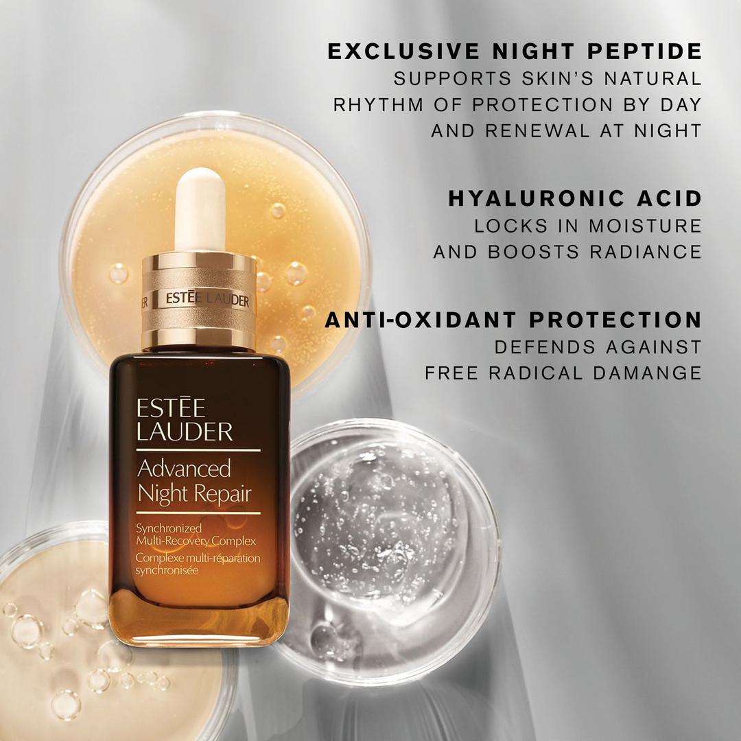 Advanced Night Repair Multi-Recovery Complex Serum with Hyaluronic Acid & Peptides - GLAM MODA