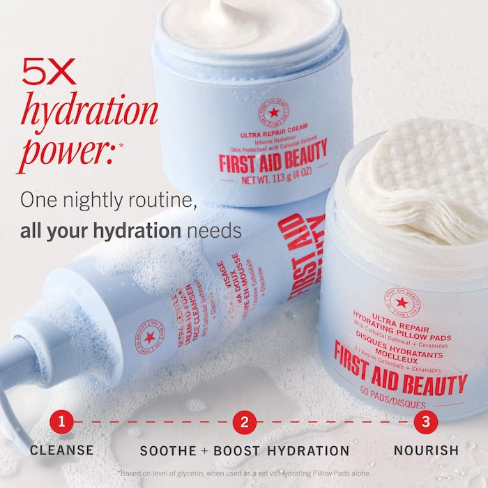 Ultra Gentle Pure Skin Cream-to-Foam Face Cleanser with Colloidal Oatmeal + Glycerin - GLAM MODA