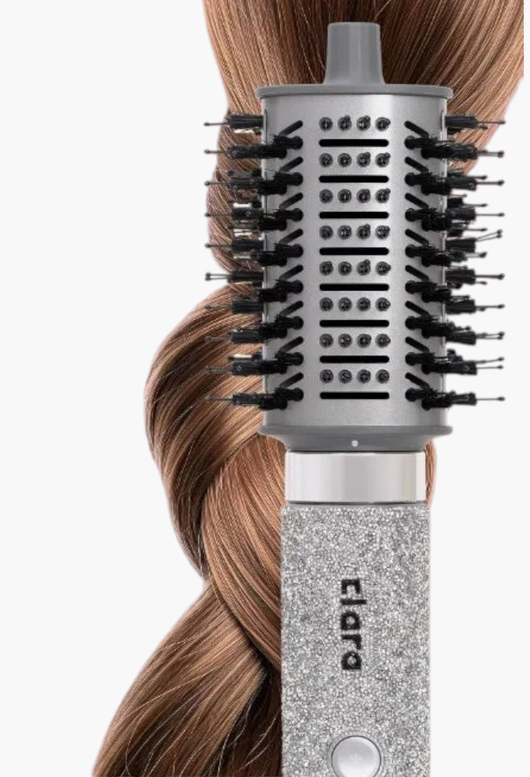 Clara Multi Styler For All Hair Types 6-In-1 Styling Tool With Auto-Wrap Curlers, Blow Dryer, Round &Amp; Oval Brush ? 1500w Ionic Hair Styler For Frizz-Free Waves &Amp; Salon Blowouts (Diamond Silver) Diamond Silver - GLAM MODA