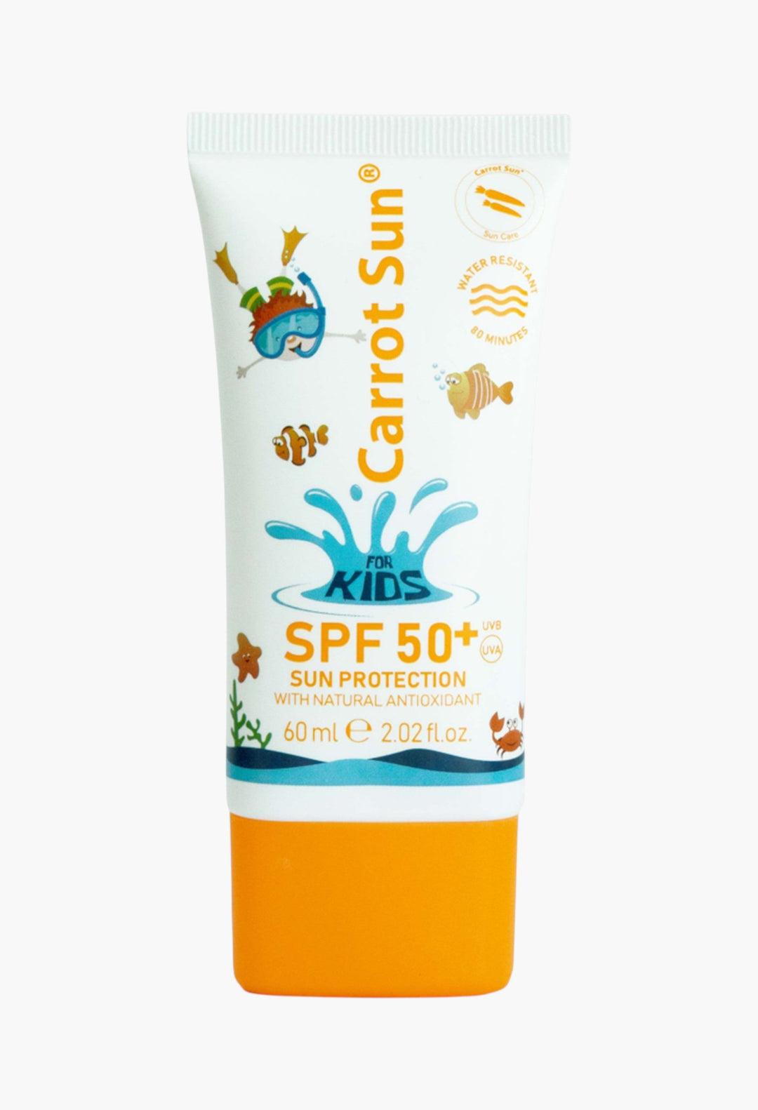 Kids Suncreen Carrot sun – Best For Young Skin With SPF 50+ Protection Against UVA/UVB Rays - GLAM MODA