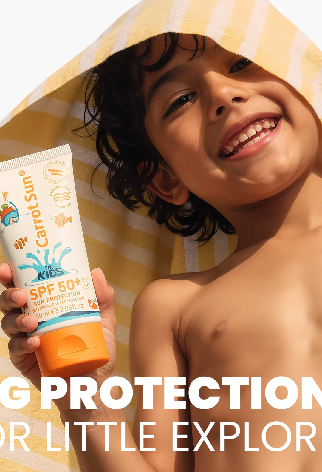 Kids Suncreen Carrot sun – Best For Young Skin With SPF 50+ Protection Against UVA/UVB Rays - GLAM MODA
