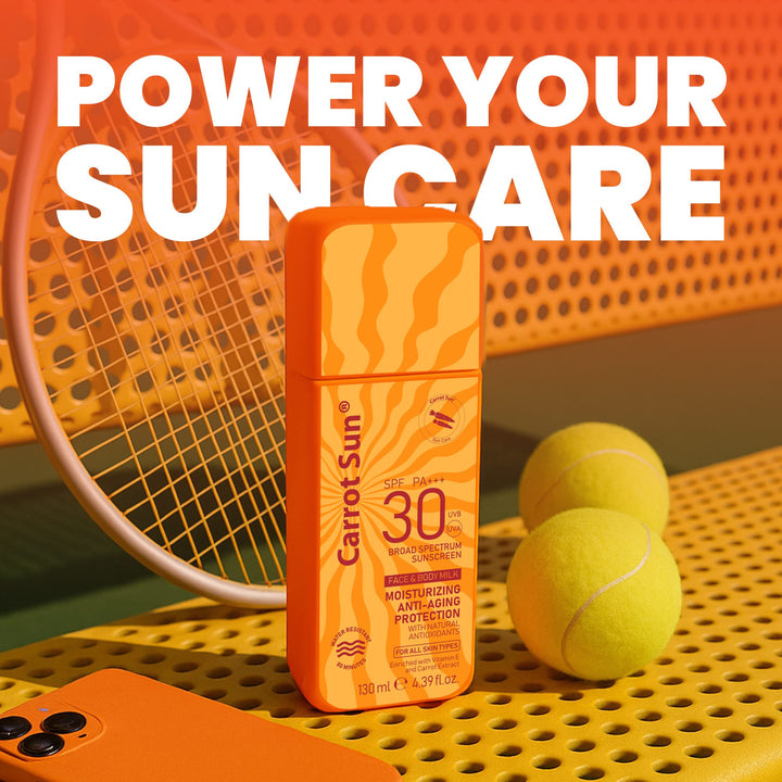 Sunscreen Carrot Sun – Body Milk Sunscreen SPF 30+ – Very High Protection and Water resistant - GLAM MODA