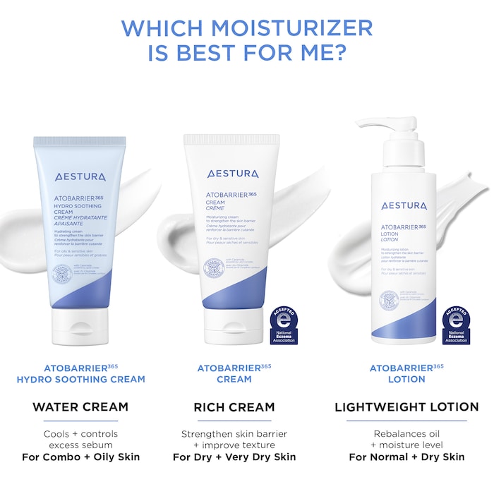 Atobarrier365 Cooling Hydro Soothing Water Cream Moisturizer With Ceramides & Hyaluronic Acid For Moisture Barrier Repair - GLAM MODA