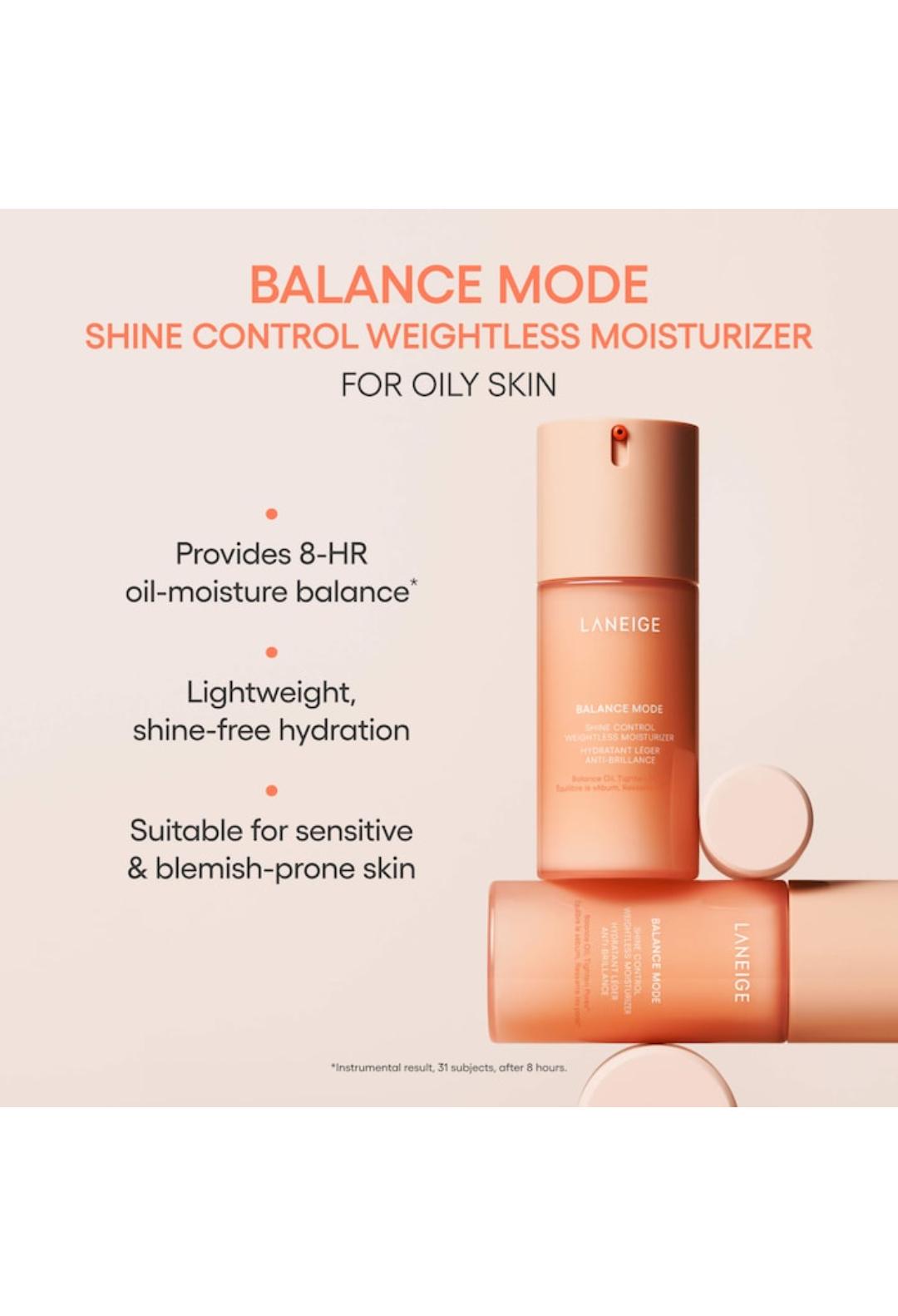 Balance Mode Shine Control & Pore-Minimizing Lightweight Moisturizer for Oily Skin