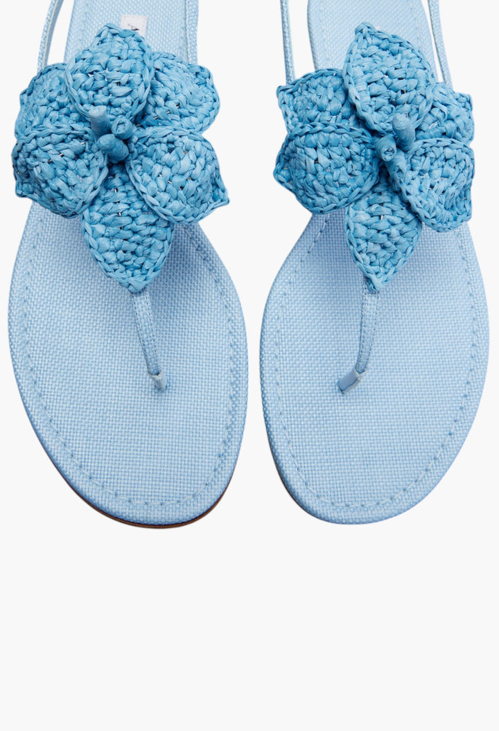 Calypso Raffia Thong Sandals