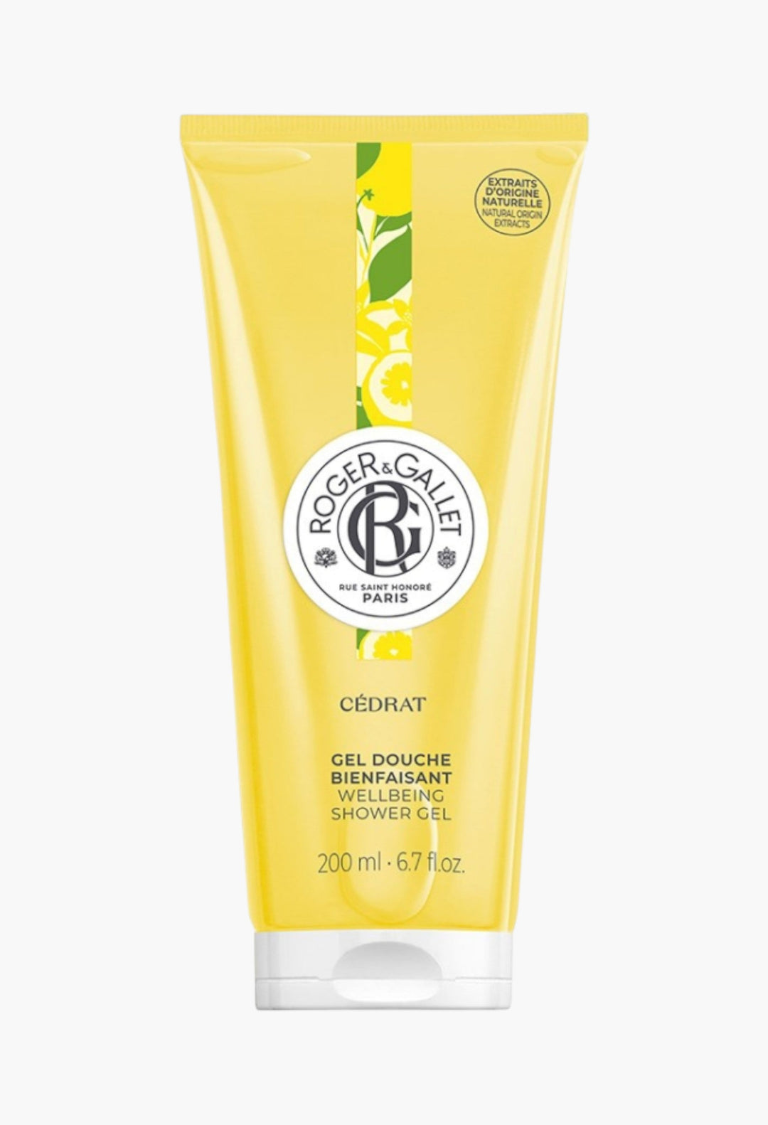 Roger And Gallet Cédrat Fresh Shower Gel Uplifting Citrus Aroma With Cedrat Extract
