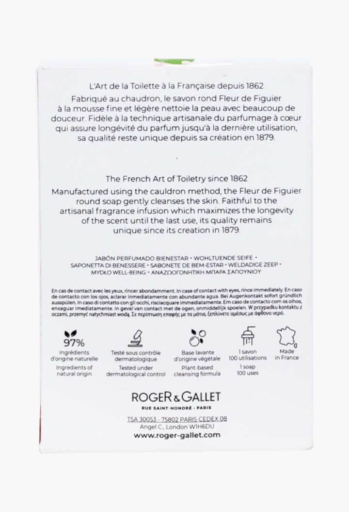 Fleur De Figuier Perfumed Soap Trio - Luxurious Foaming Bar Soap With Fig Extract & Essential Oils