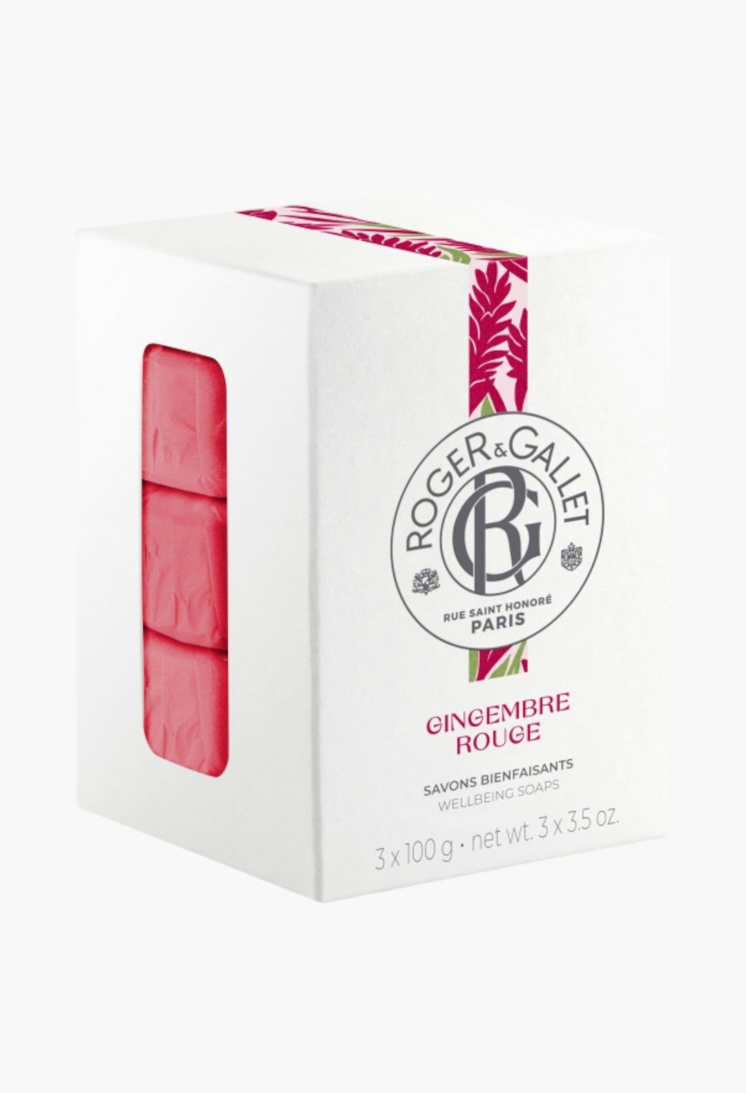 Gingembre Rouge Soap Gift Box Hydrating Ginger & Pink Berries Trio
