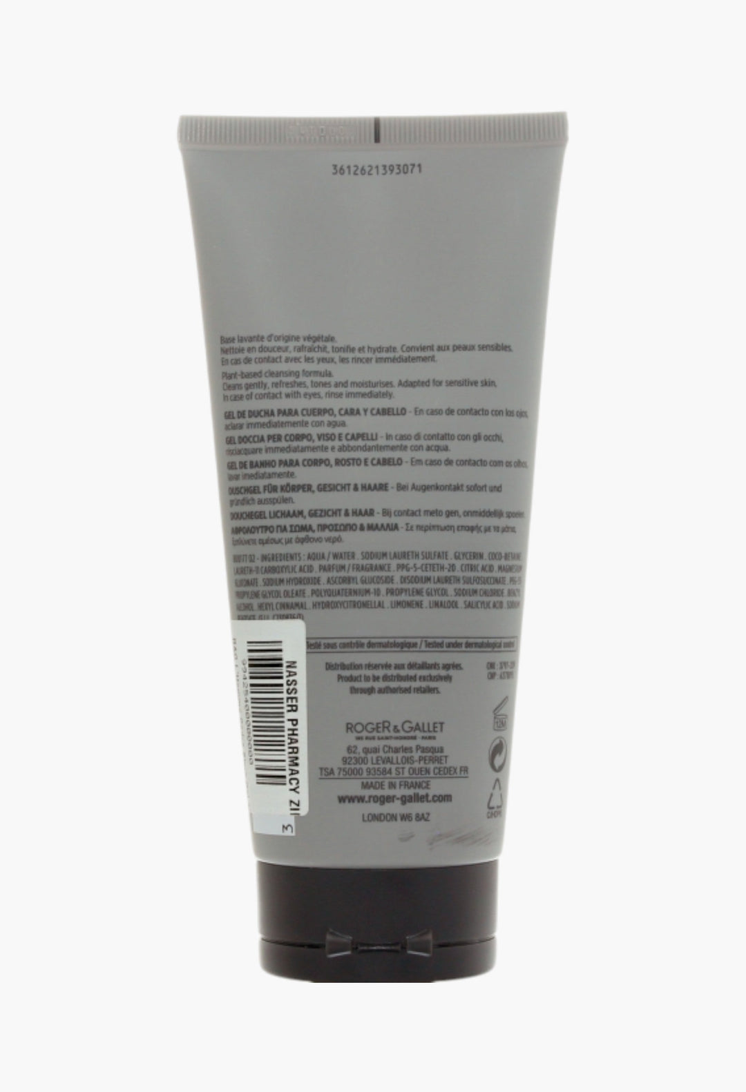 L'homme Cedre Shower Gel Nourishing Plant-based Formula With Cedar And Vetiver