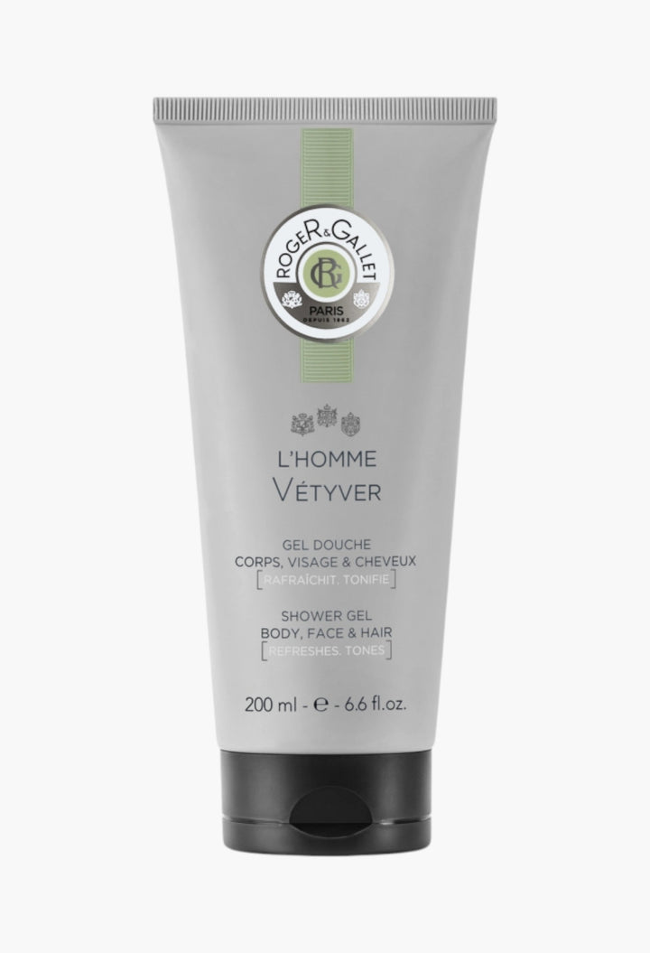 L'homme Vétyver Shower Gel Refreshing Vetiver Scent Plant-based Formula