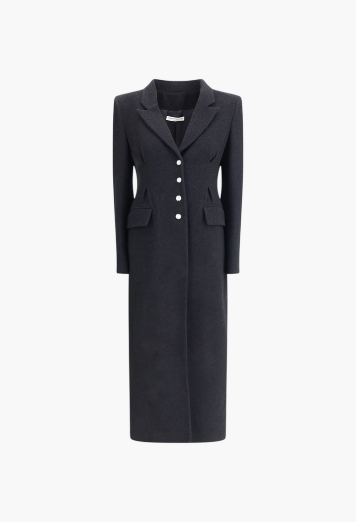 Tweed long Coat - GLAM MODA