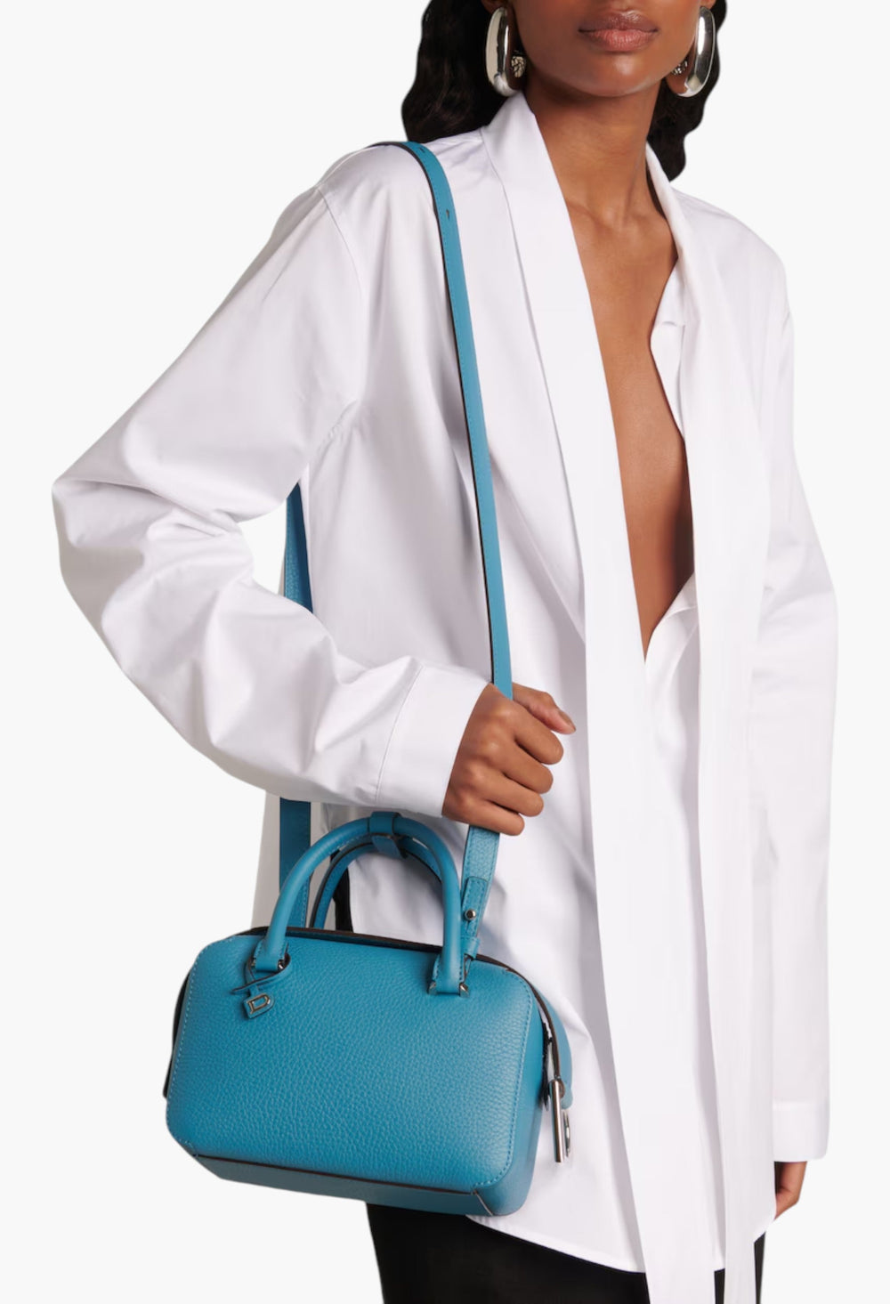 Cool Box Mini leather tote bag - GLAM MODA