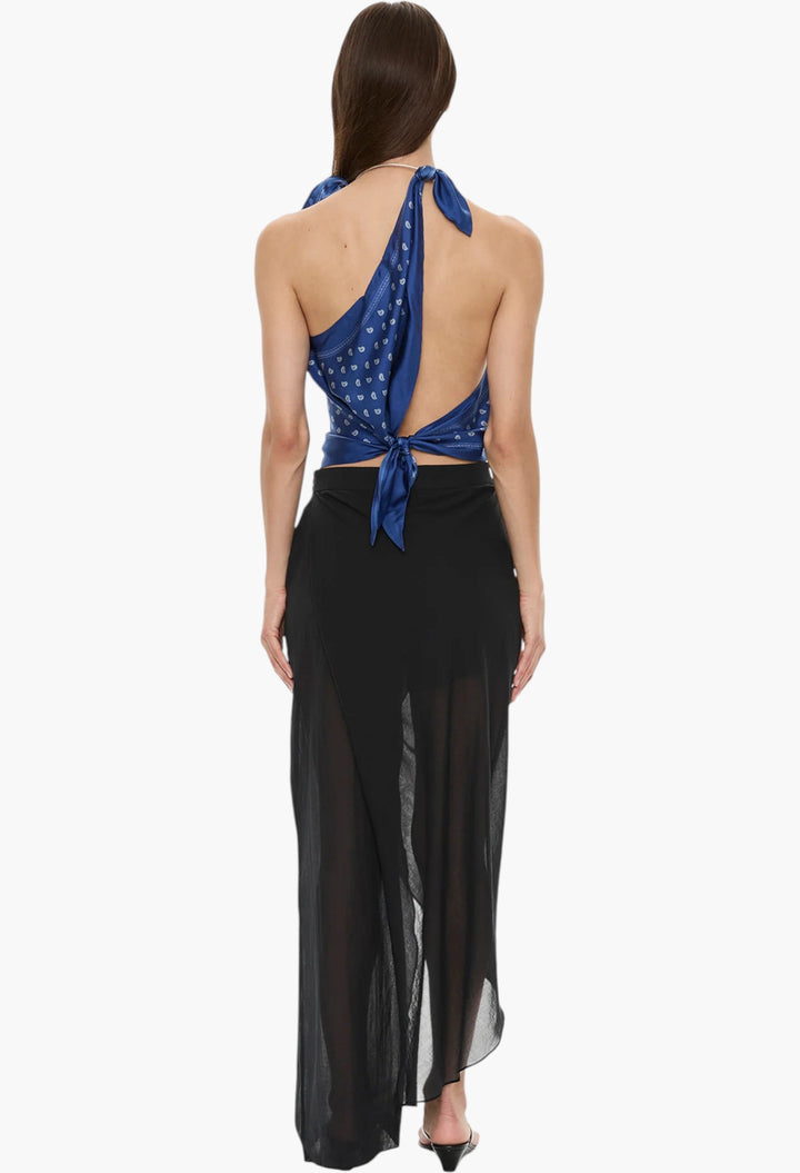 Bandana Scarf Tie Top